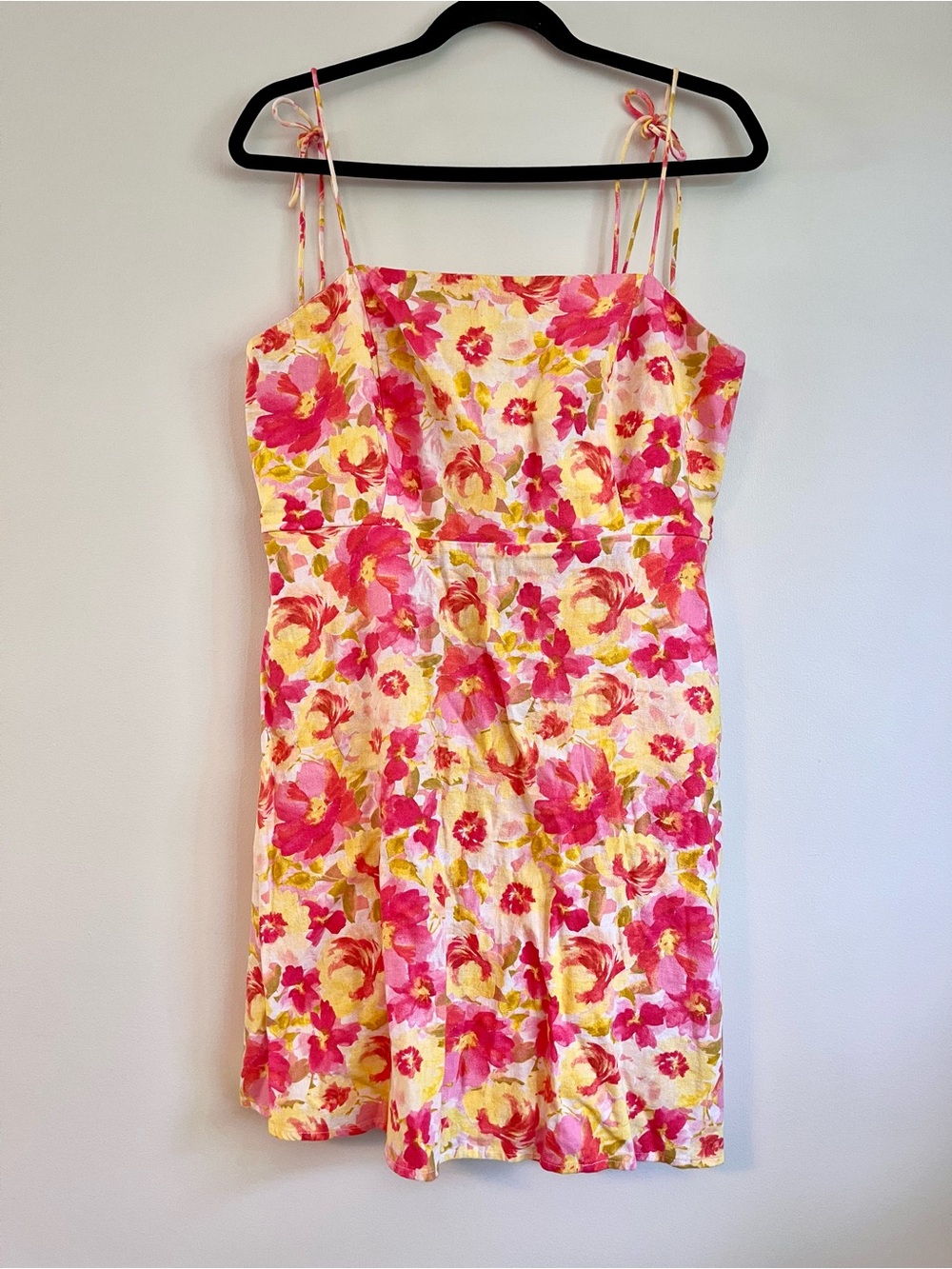 Old Navy Pink and Yellow Floral Summer Dress